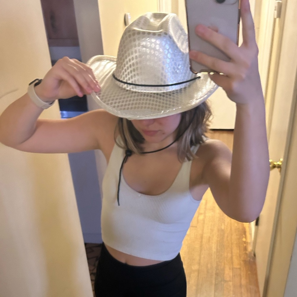 Silver Cowboy hat